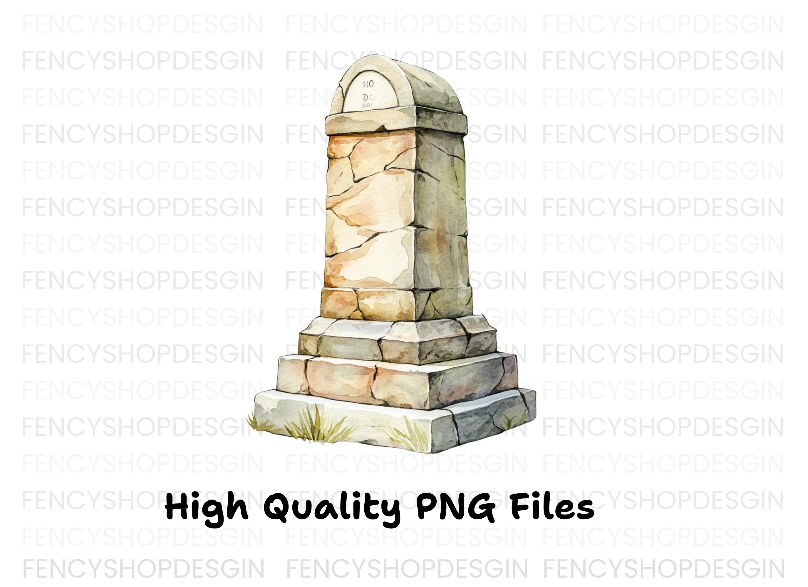 Ancient Stone Monument Clipart Bundle