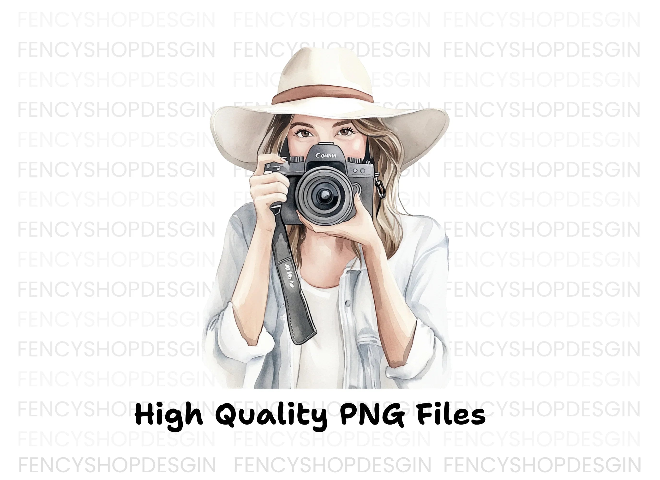 Girl Photographer Clipart Bundle