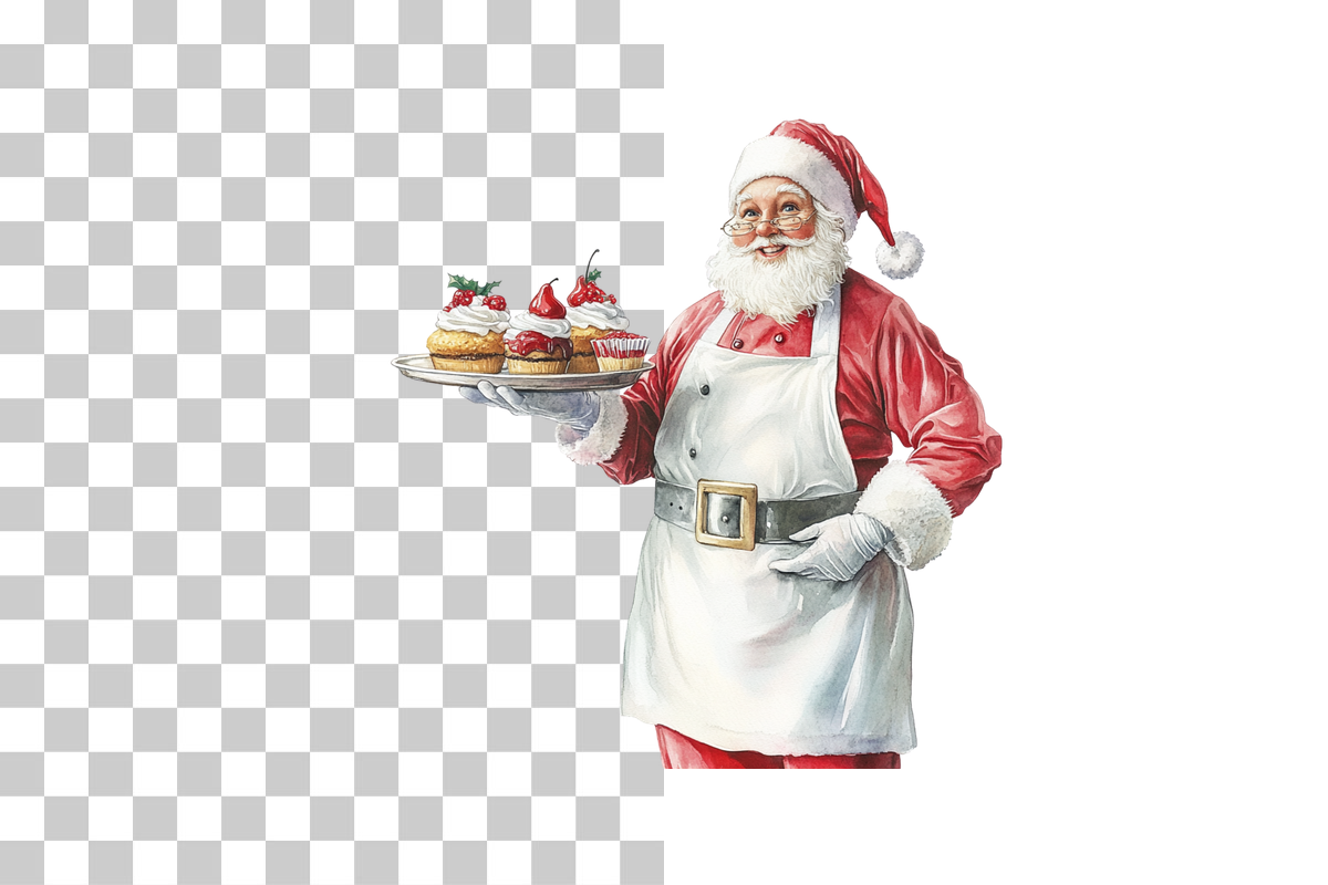 Festive Holiday Dinner Service Clipart Bundle