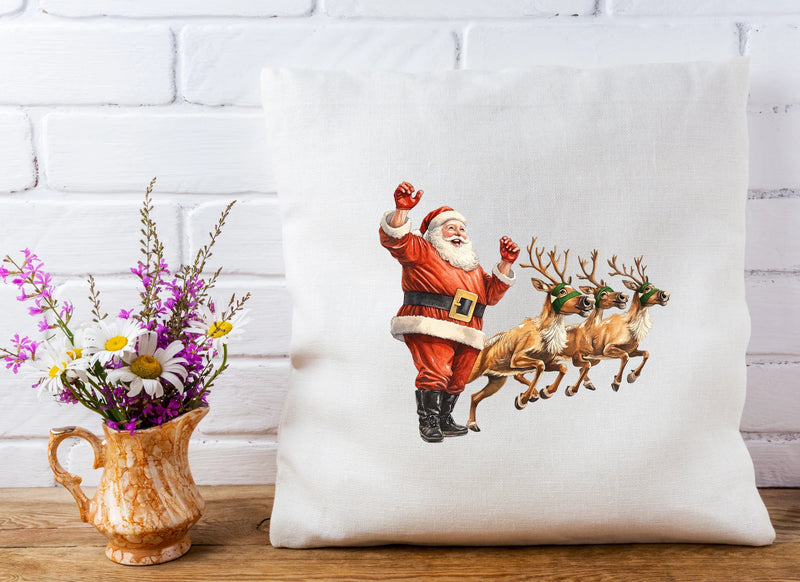 Santa and Reindeer Clipart Bundle - CraftNest - Digital Crafting and Art