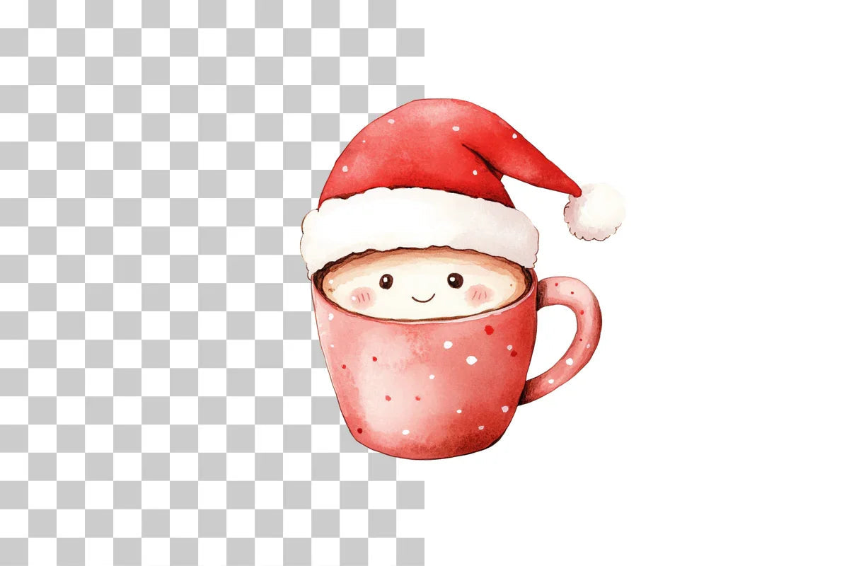Cute Winter Hot Cocoa Mugs Set Wrap Bundle - CraftNest - Digital Crafting and Art