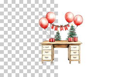 Holiday Desk Clipart Bundle - CraftNest - Digital Crafting and Art