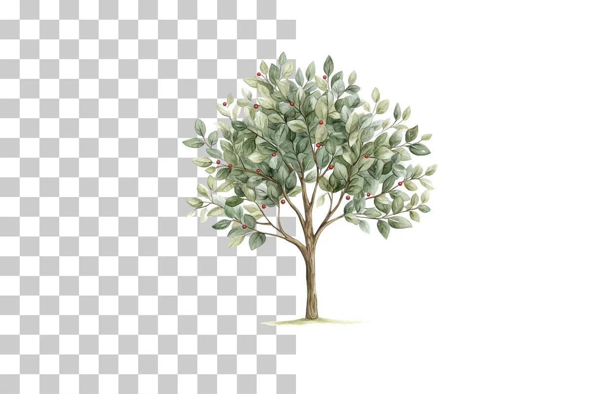 Folk Art Decorative Tree Clipart Bundle - CraftNest - Digital Crafting and Art