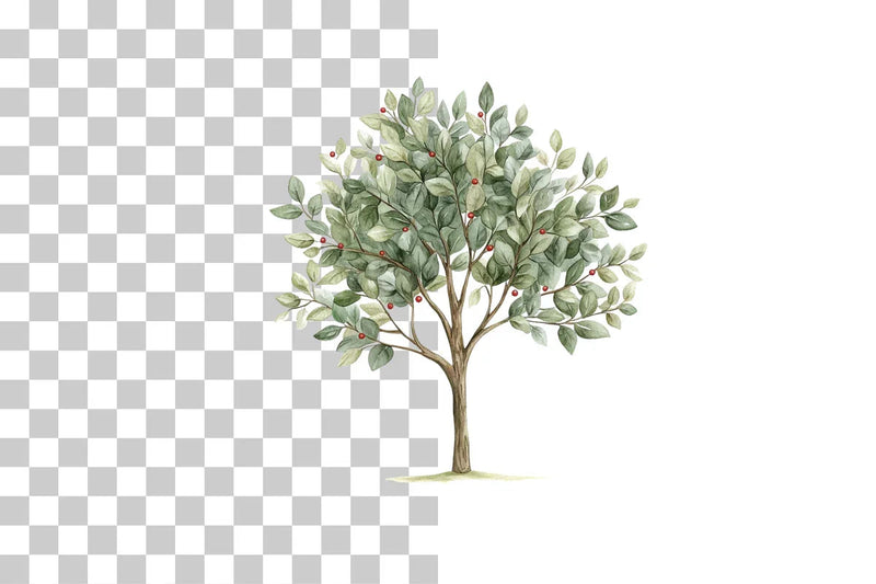 Folk Art Decorative Tree Clipart Bundle - CraftNest - Digital Crafting and Art