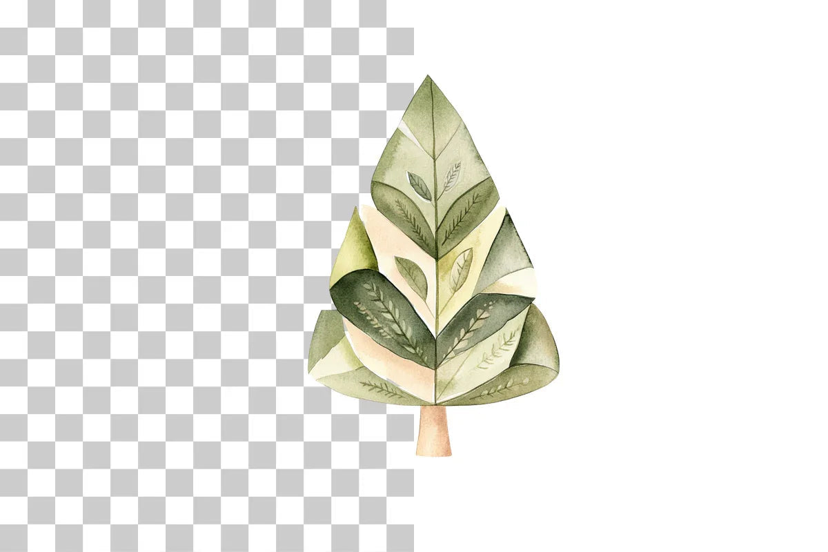 Geometric Abstract Christmas Tree Clipart Bundle - CraftNest - Digital Crafting and Art