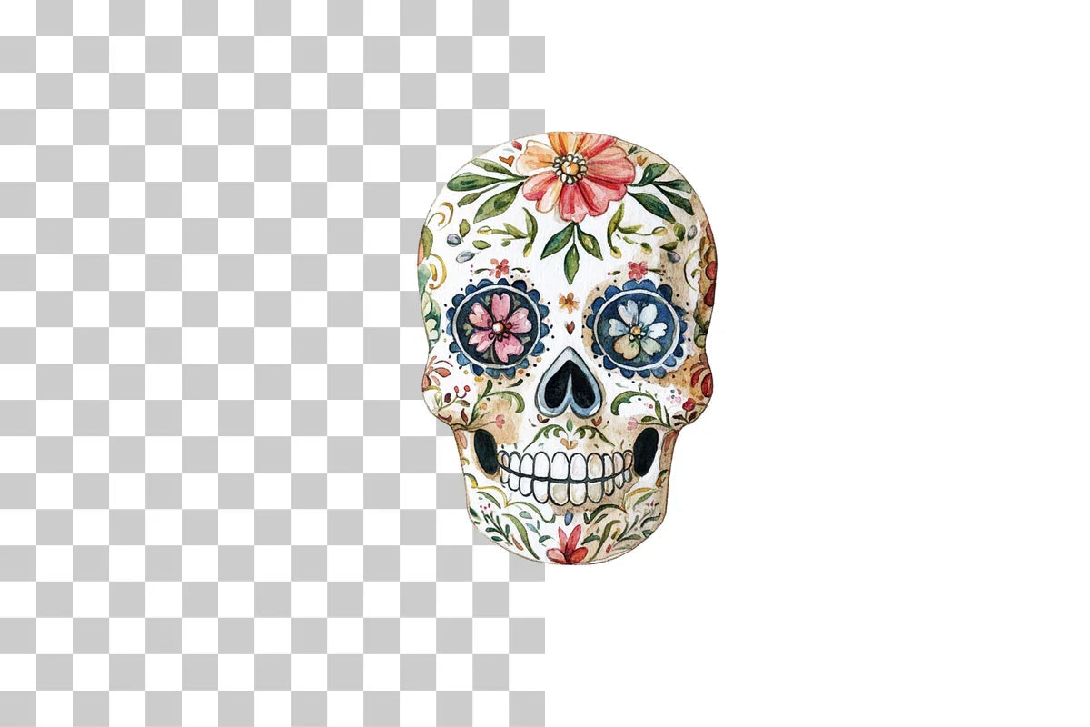 Day of the Dead Sugar Skulls Clipart Bundle - CraftNest - Digital Crafting and Art