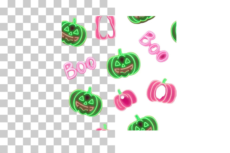 Neon Halloween Pattern Clipart Bundle - CraftNest - Digital Crafting and Art