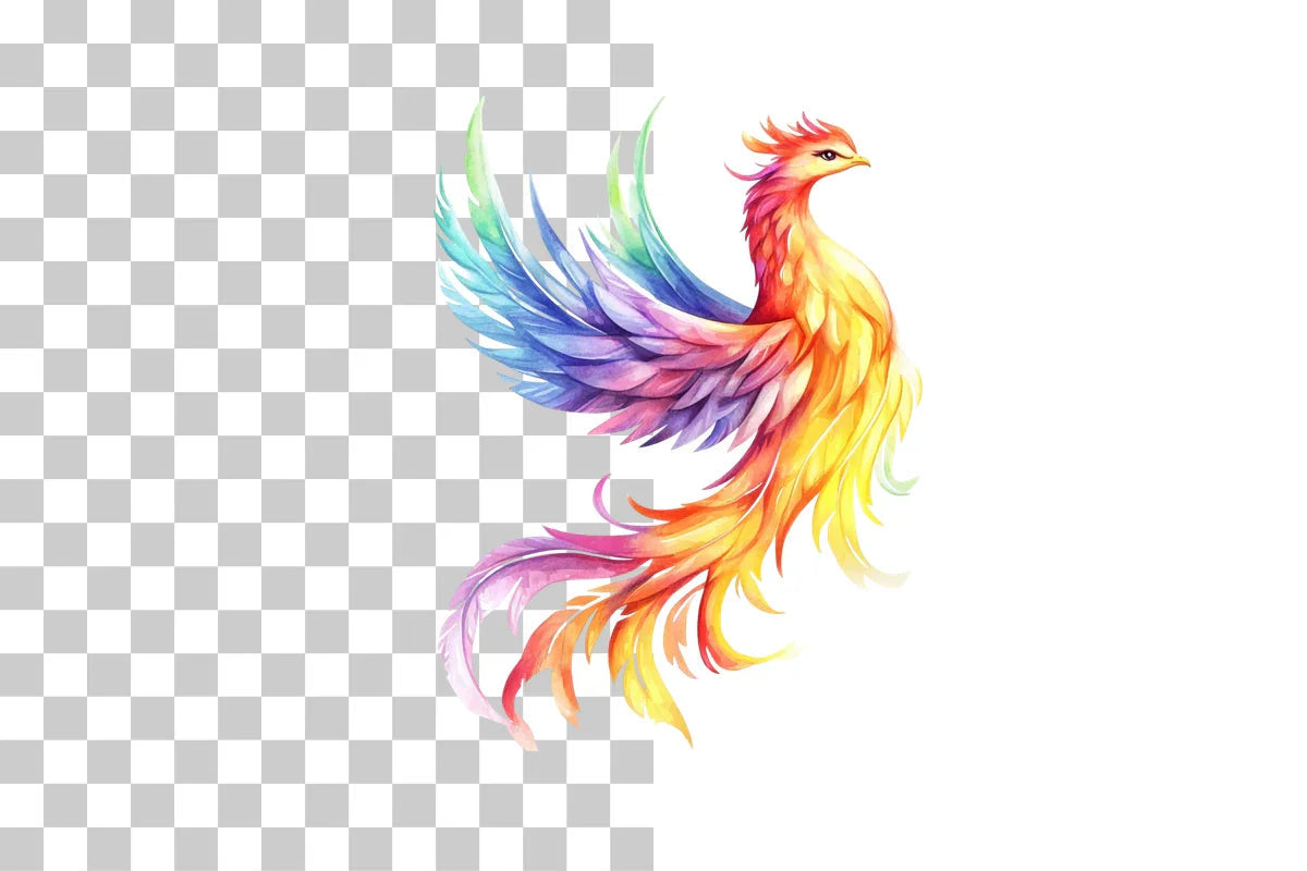 Colorful Abstract Phoenix Clipart Bundle - CraftNest - Digital Crafting and Art