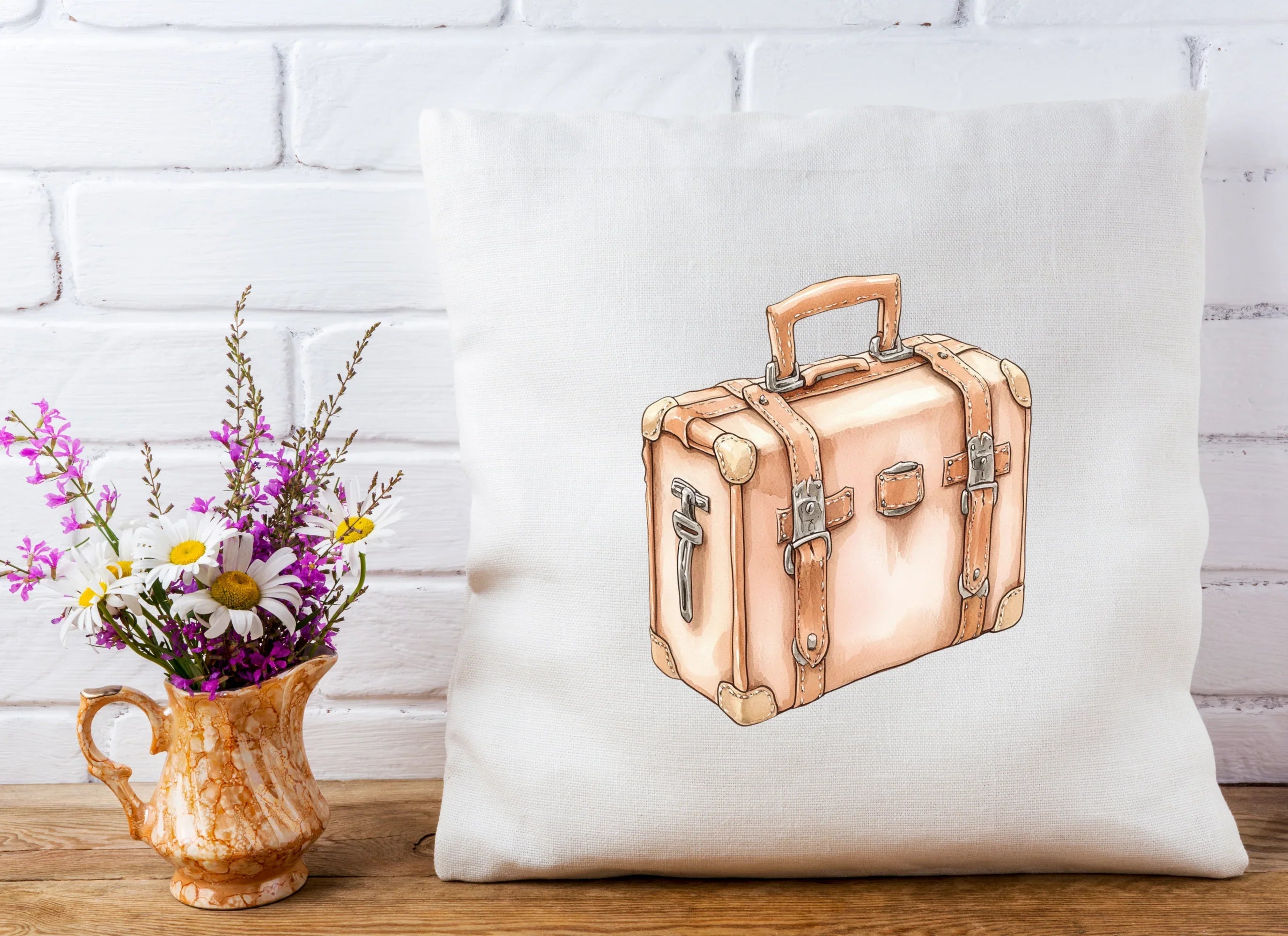 Vintage Travel Suitcase Clipart Bundle - CraftNest - Digital Crafting and Art