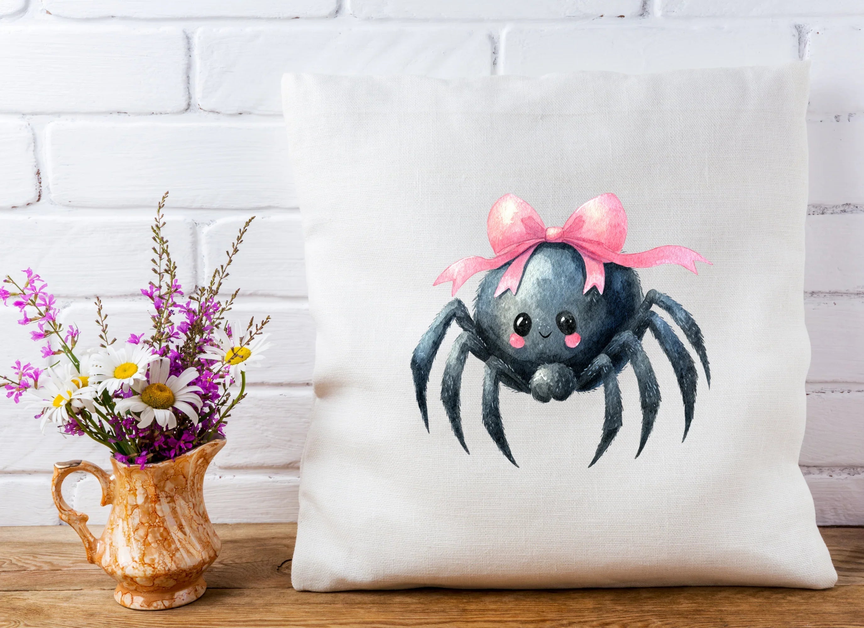 Cute Spider with Bow Clipart Bundle - CraftNest - Digital Crafting and Art