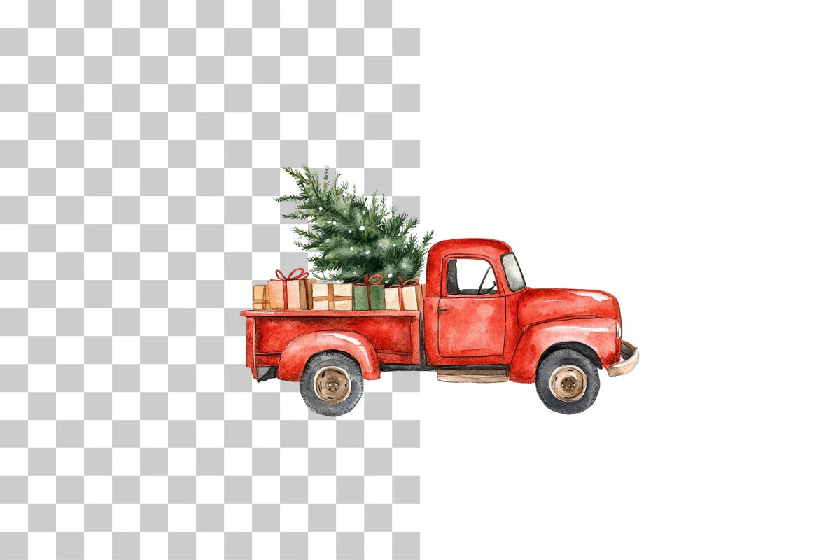 Holiday Red Car Clipart Bundle - CraftNest - Digital Crafting and Art
