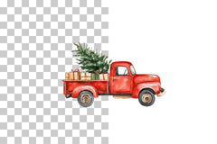 Holiday Red Car Clipart Bundle - CraftNest - Digital Crafting and Art