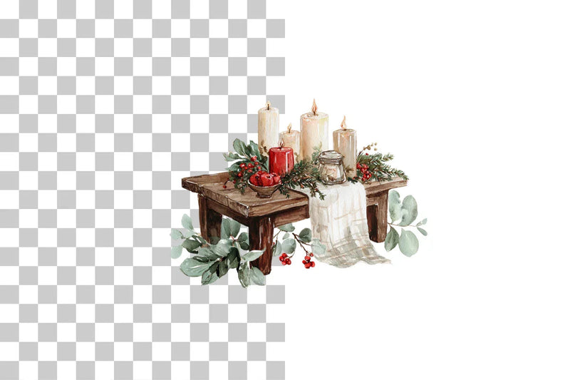 Cozy Dining Table Clipart Bundle - CraftNest - Digital Crafting and Art