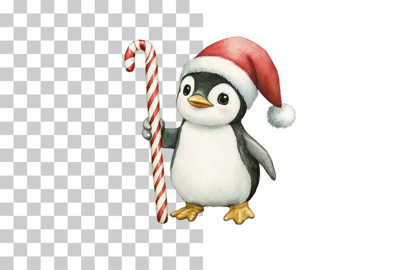 Cute Christmas Penguin Clipart Bundle - CraftNest - Digital Crafting and Art
