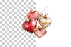 Heart Christmas Ornaments Clipart Bundle - CraftNest - Digital Crafting and Art