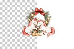Magical Christmas Unicorn Clipart Bundle - CraftNest - Digital Crafting and Art