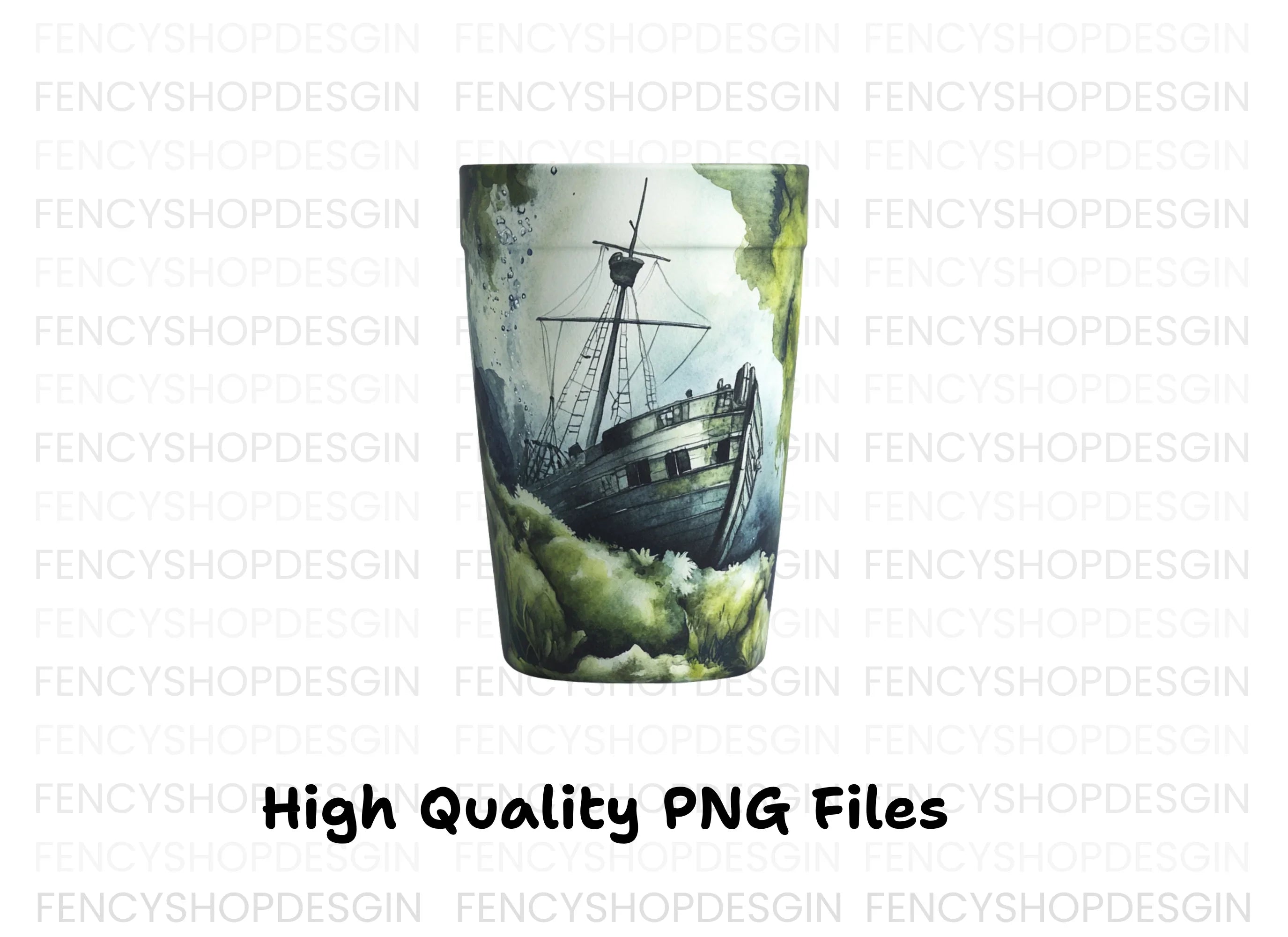 Sunken Shipwreck Clipart Bundle