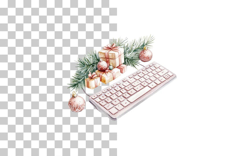 Christmas Keyboard Clipart Bundle - CraftNest - Digital Crafting and Art
