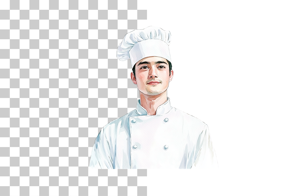 Kitchen Chef Character Clipart Bundle