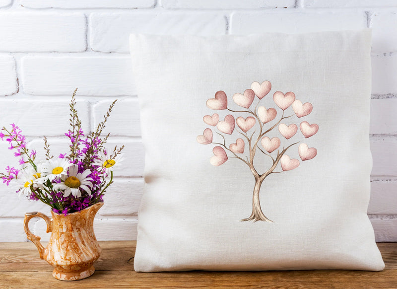 Heart Tree Clipart Bundle with Falling Leaves - CraftNest - Digital Crafting and Art