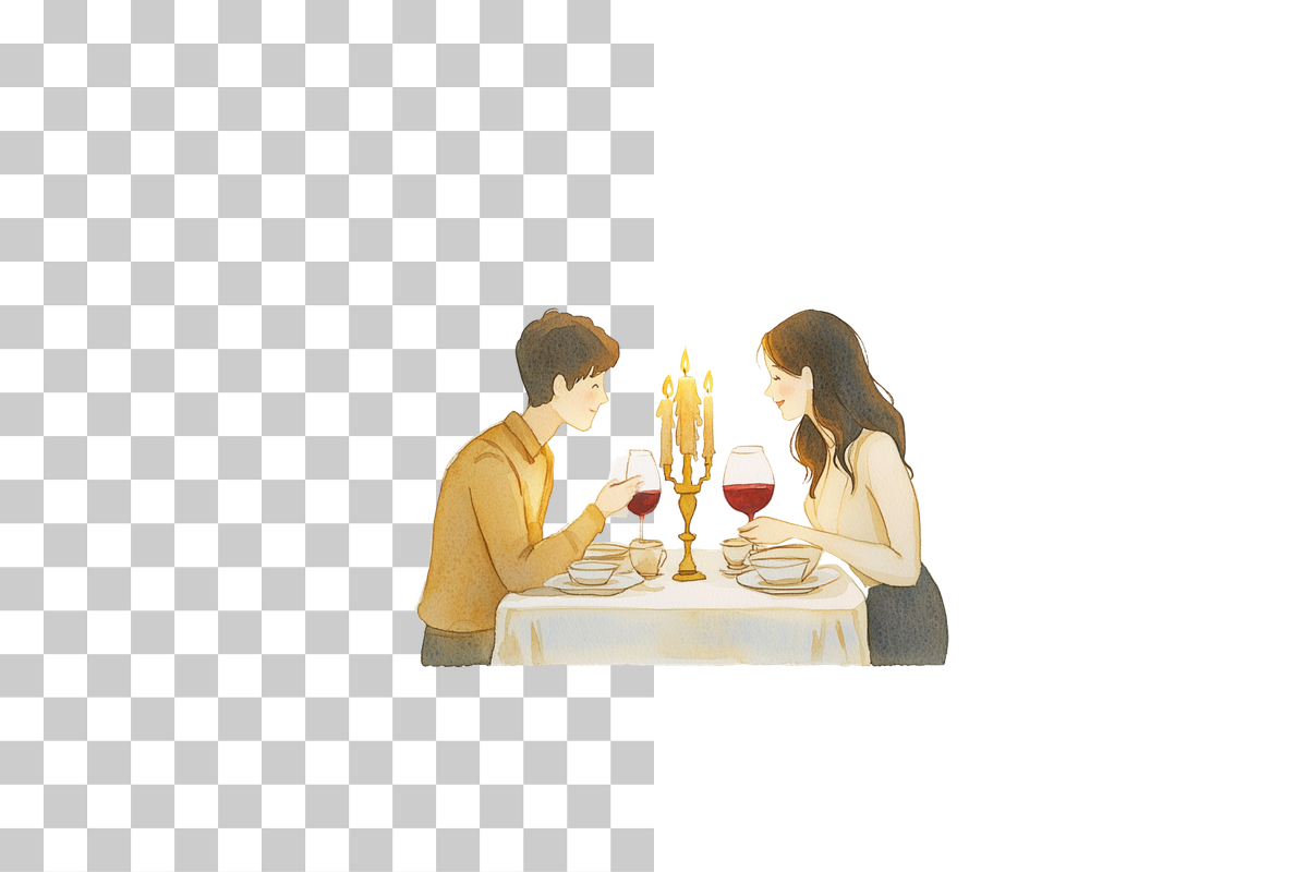 Romantic Love & Cute Character Clipart Bundle