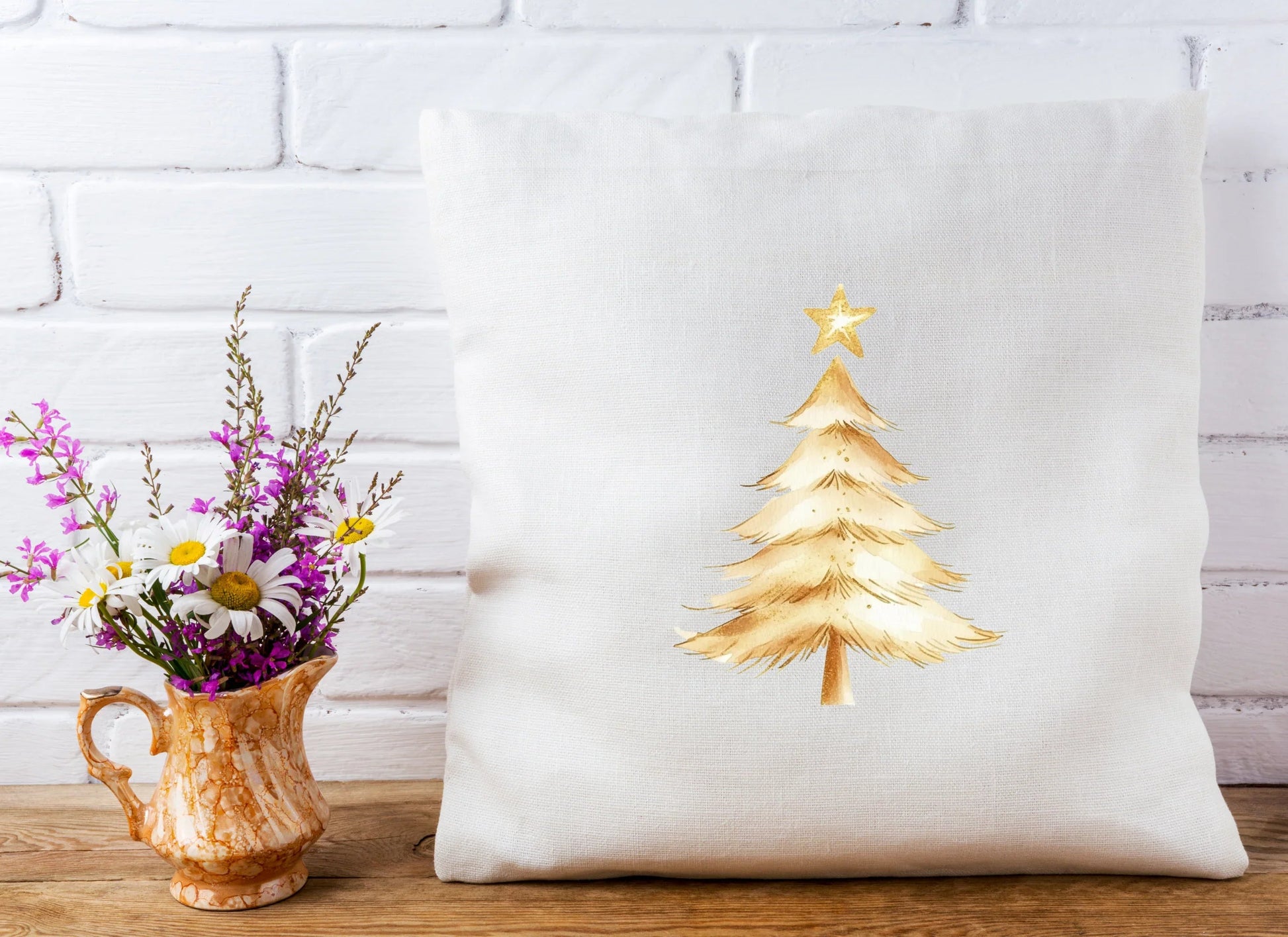 Golden Christmas Tree Clipart Bundle - CraftNest - Digital Crafting and Art