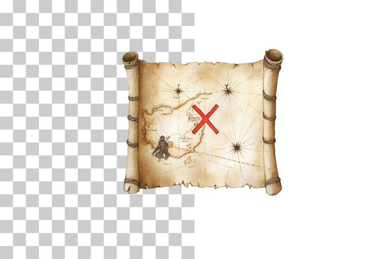 Vintage Pirate Treasure Map Clipart Bundle - CraftNest - Digital Crafting and Art