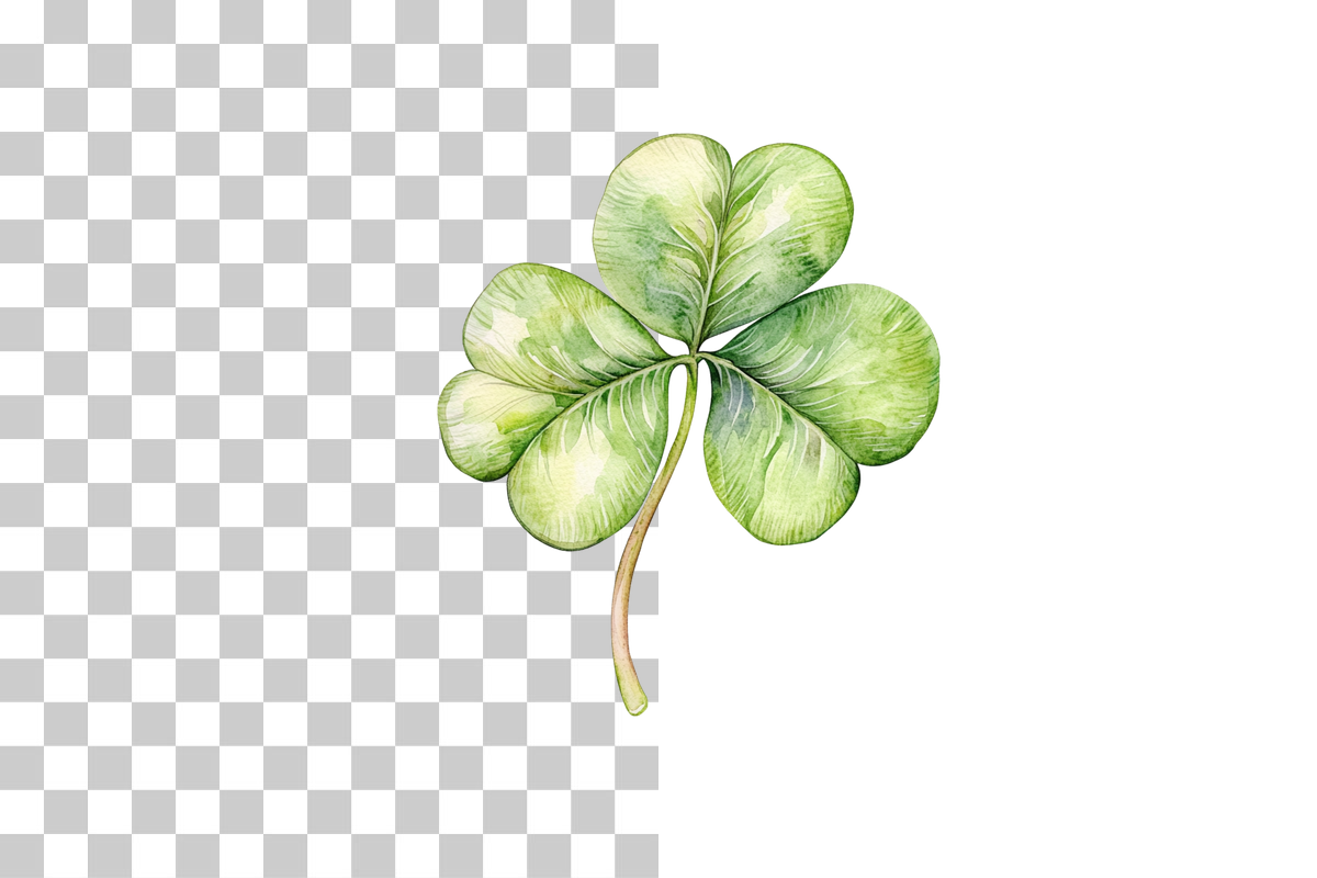 Four Leaf Clover Shamrock Clipart Bundle