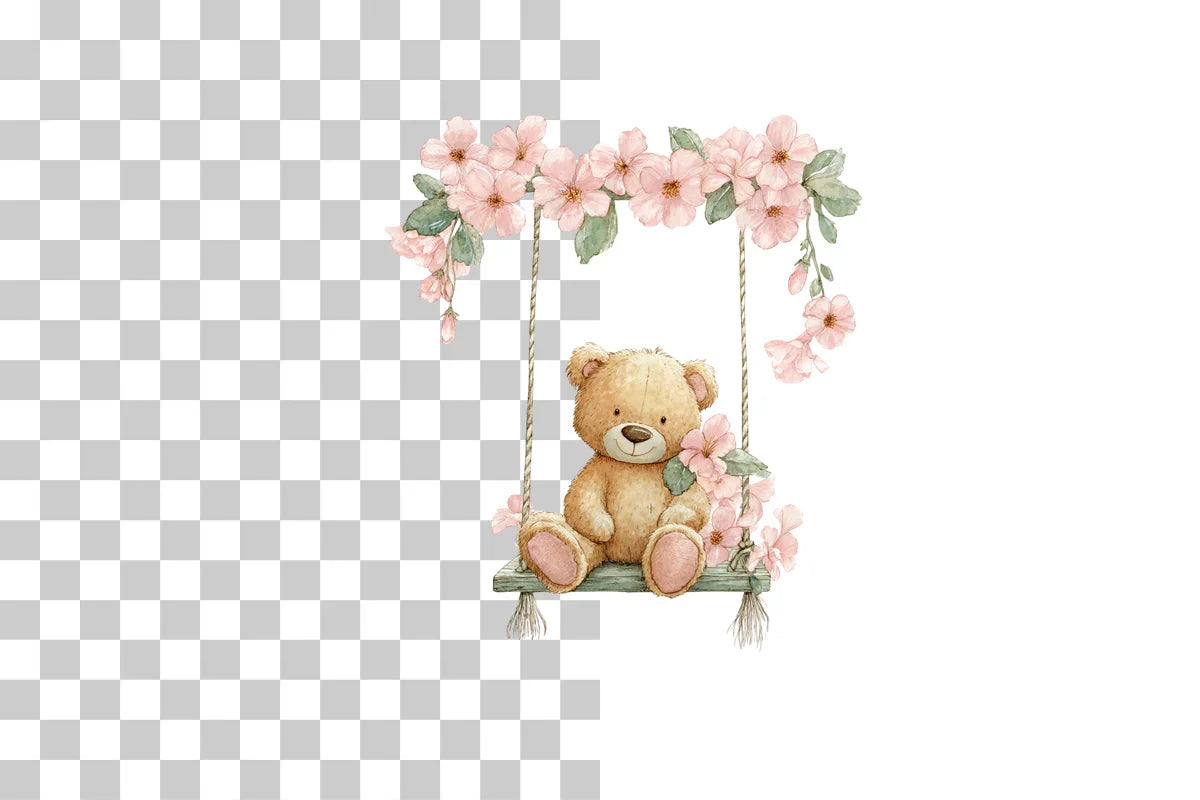 Pink Teddy Bear Clipart Bundle - CraftNest - Digital Crafting and Art