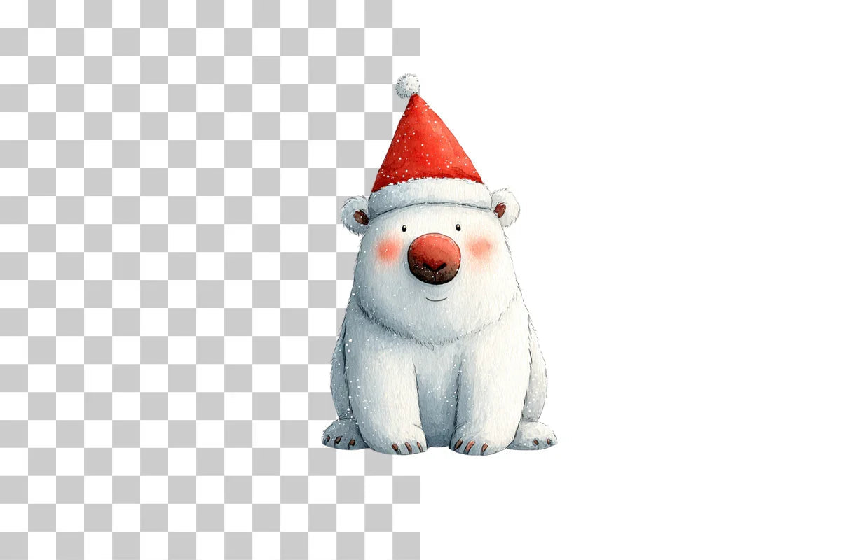 Cute Christmas Bear Clipart Bundle - CraftNest - Digital Crafting and Art