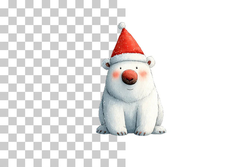 Cute Christmas Bear Clipart Bundle - CraftNest - Digital Crafting and Art