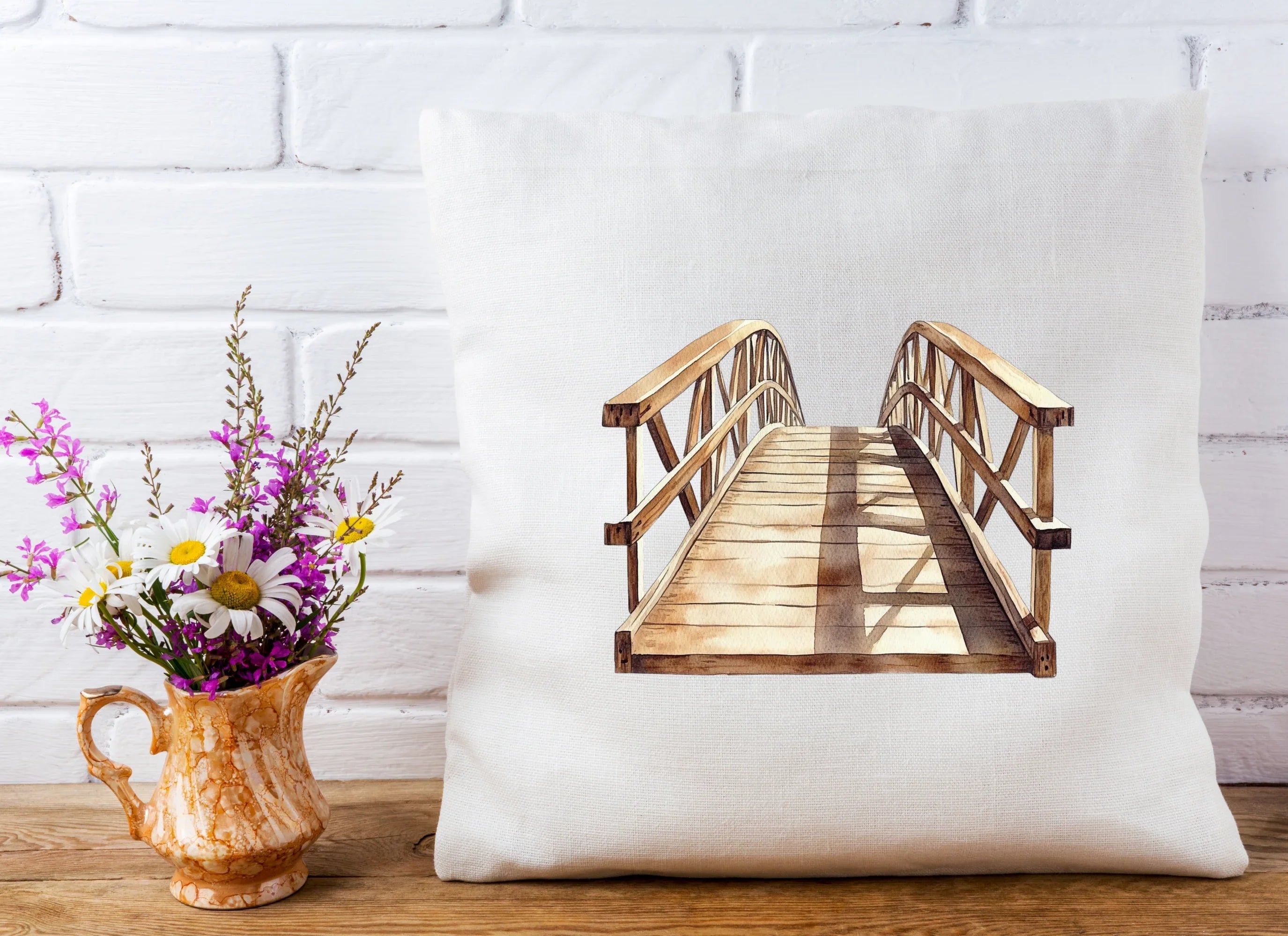 Forest Wooden Bridge Clipart Bundle - CraftNest - Digital Crafting and Art