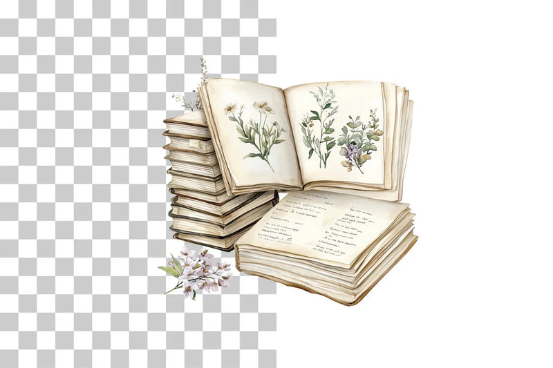 Vintage Pages Clipart Bundle - CraftNest - Digital Crafting and Art