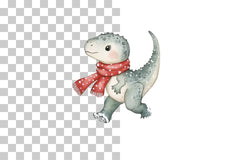 Holiday Dinosaur Clipart Bundle - CraftNest - Digital Crafting and Art