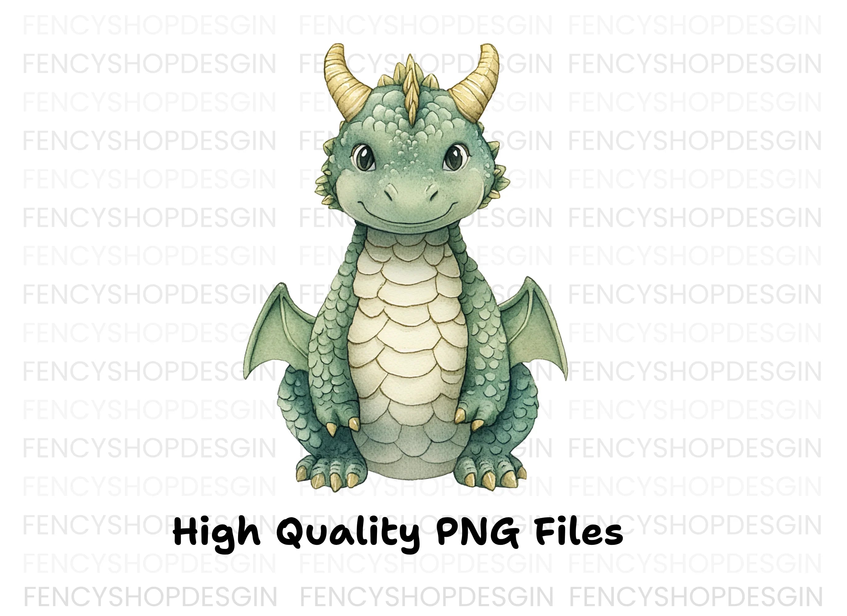 Cute Baby Dragon Clipart Bundle