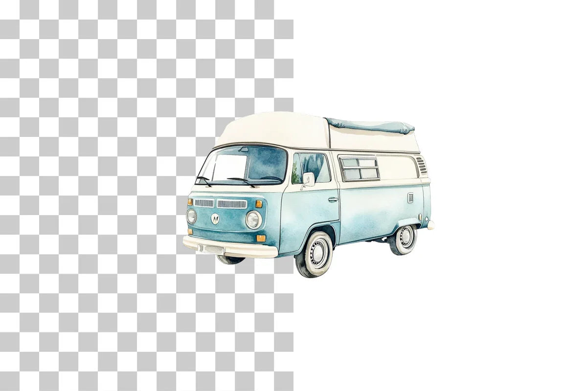 Camper Van Beach Clipart Bundle - CraftNest - Digital Crafting and Art