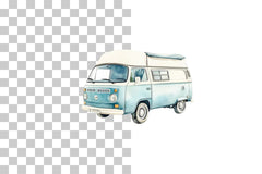 Camper Van Beach Clipart Bundle - CraftNest - Digital Crafting and Art