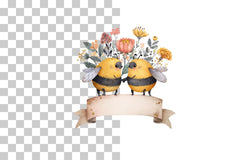 Honey Bee Coloring Page Clipart Bundle - CraftNest - Digital Crafting and Art