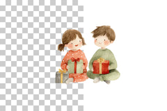 Christmas Kids Gift Box Clipart Bundle - CraftNest - Digital Crafting and Art