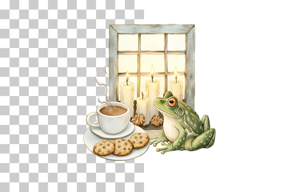 Frog Holiday Clipart Bundle - CraftNest - Digital Crafting and Art