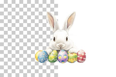 Easter Bunny with Eggs Clipart Bundle - CraftNest - Digital Crafting and Art