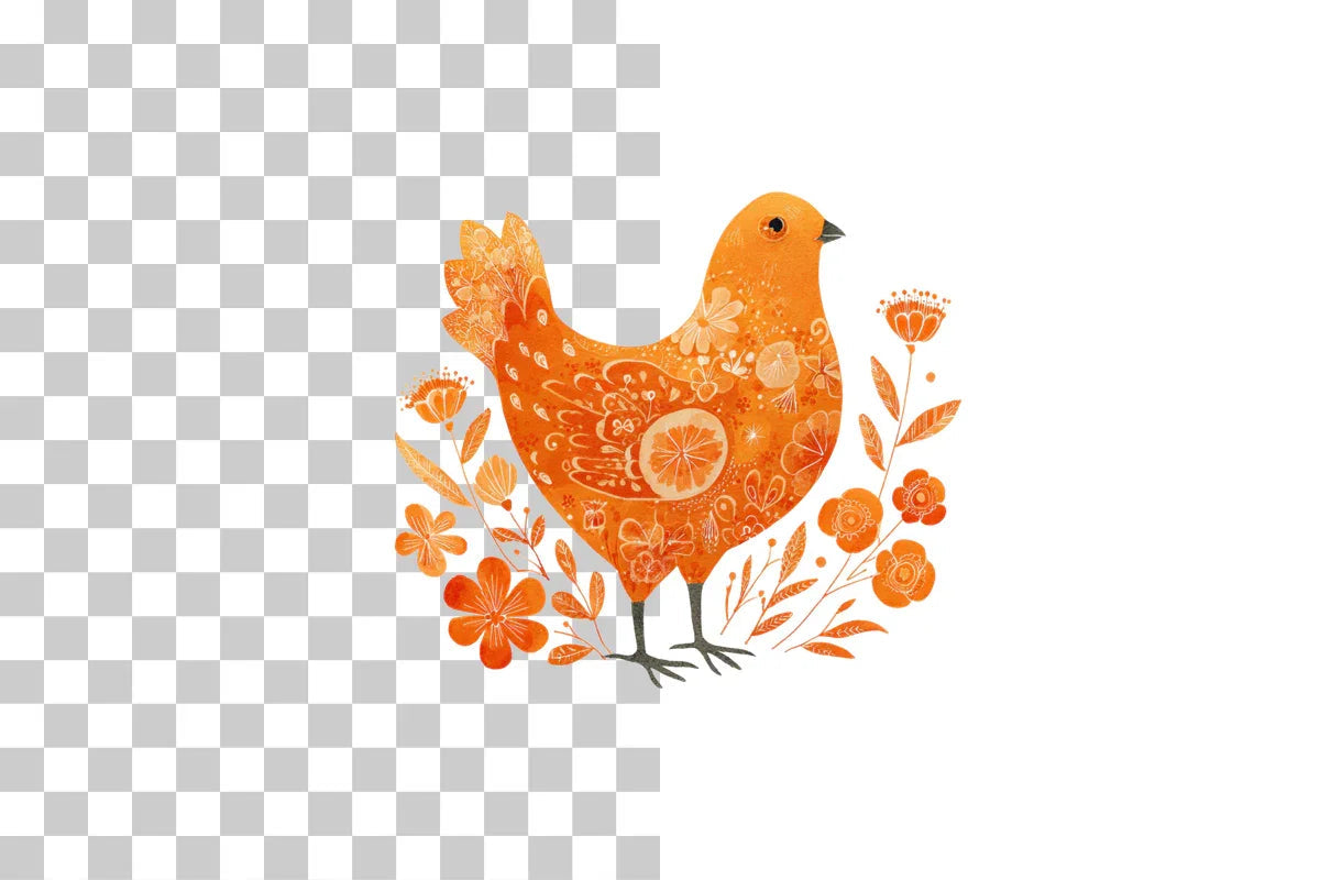 Chicken Clipart Bundle - 387 Unique Designs - CraftNest - Digital Crafting and Art