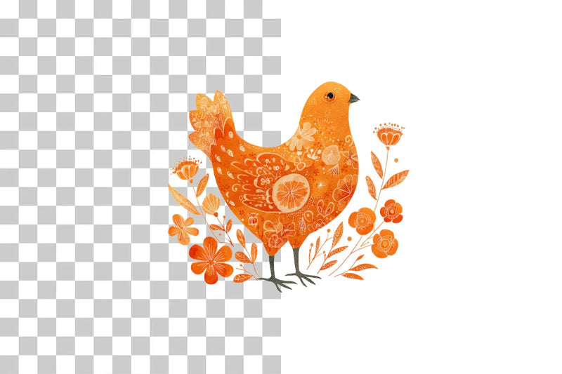 Chicken Clipart Bundle - 387 Unique Designs - CraftNest - Digital Crafting and Art
