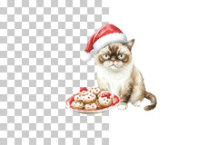 Angry Christmas Cat Clipart Bundle - CraftNest - Digital Crafting and Art