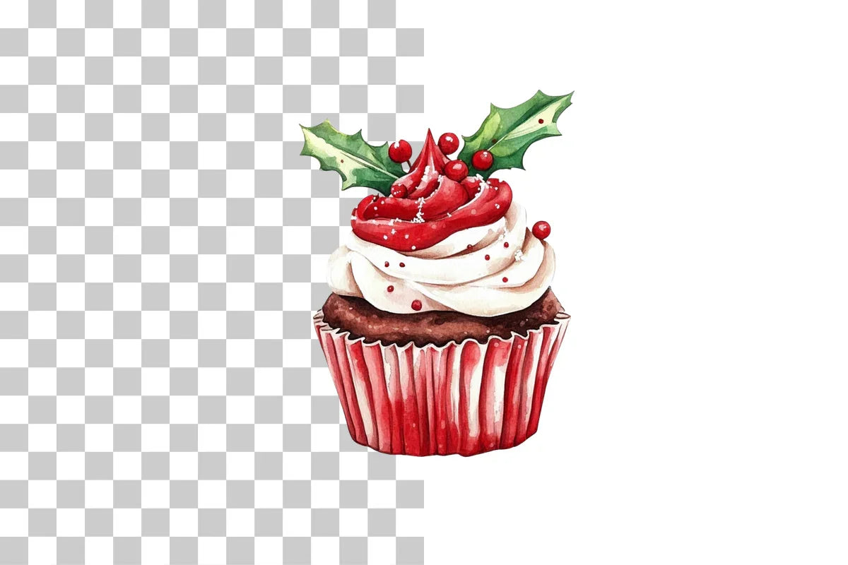 Holiday Cupcake Clipart Bundle - CraftNest - Digital Crafting and Art
