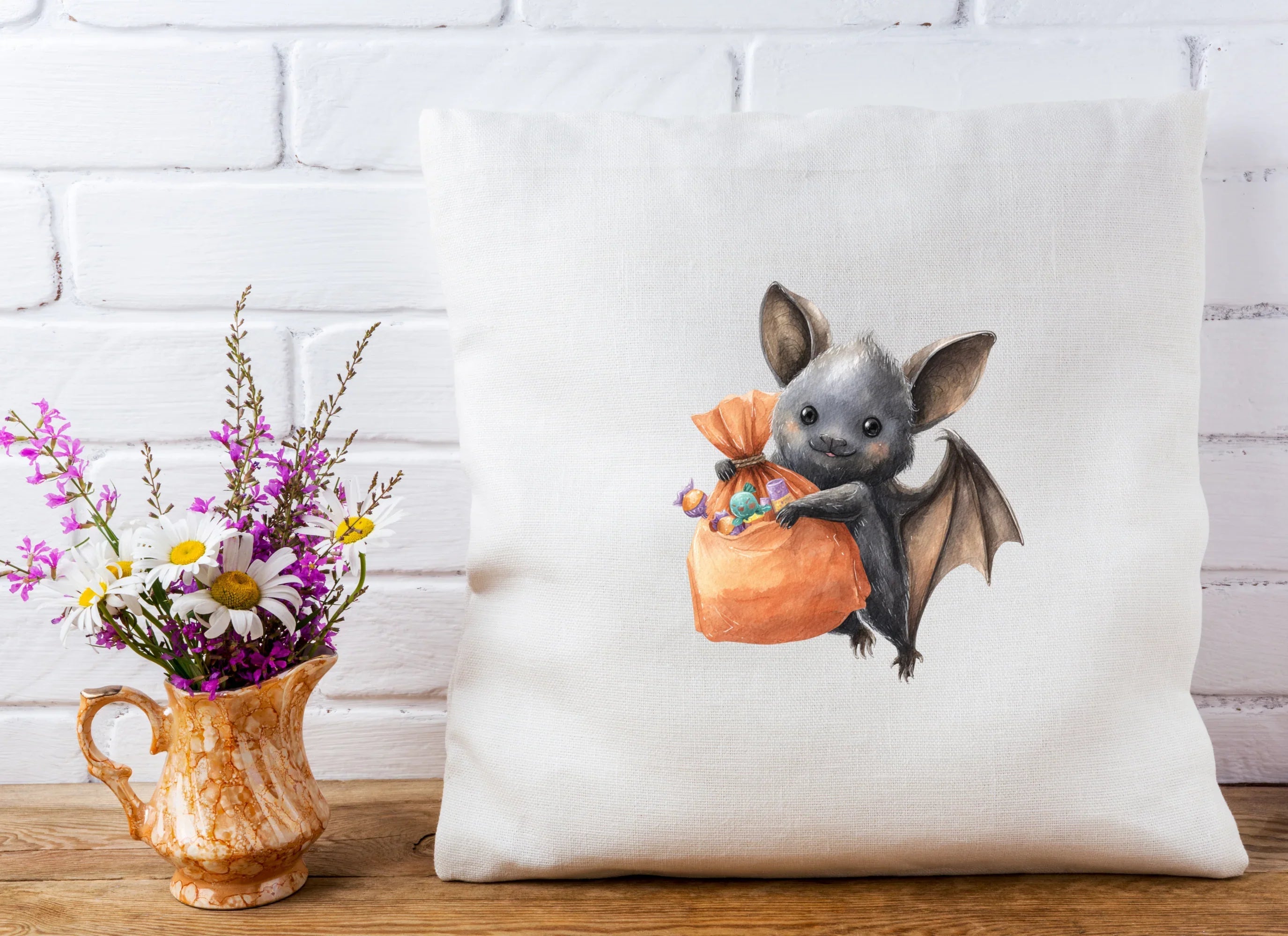 Bat with Candy Clipart Bundle - CraftNest - Digital Crafting and Art