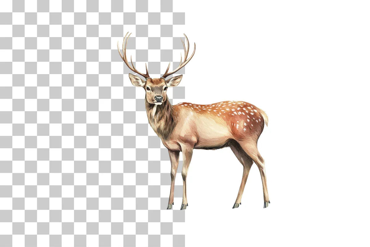 Woodland Deer Stag Clipart Bundle - CraftNest - Digital Crafting and Art