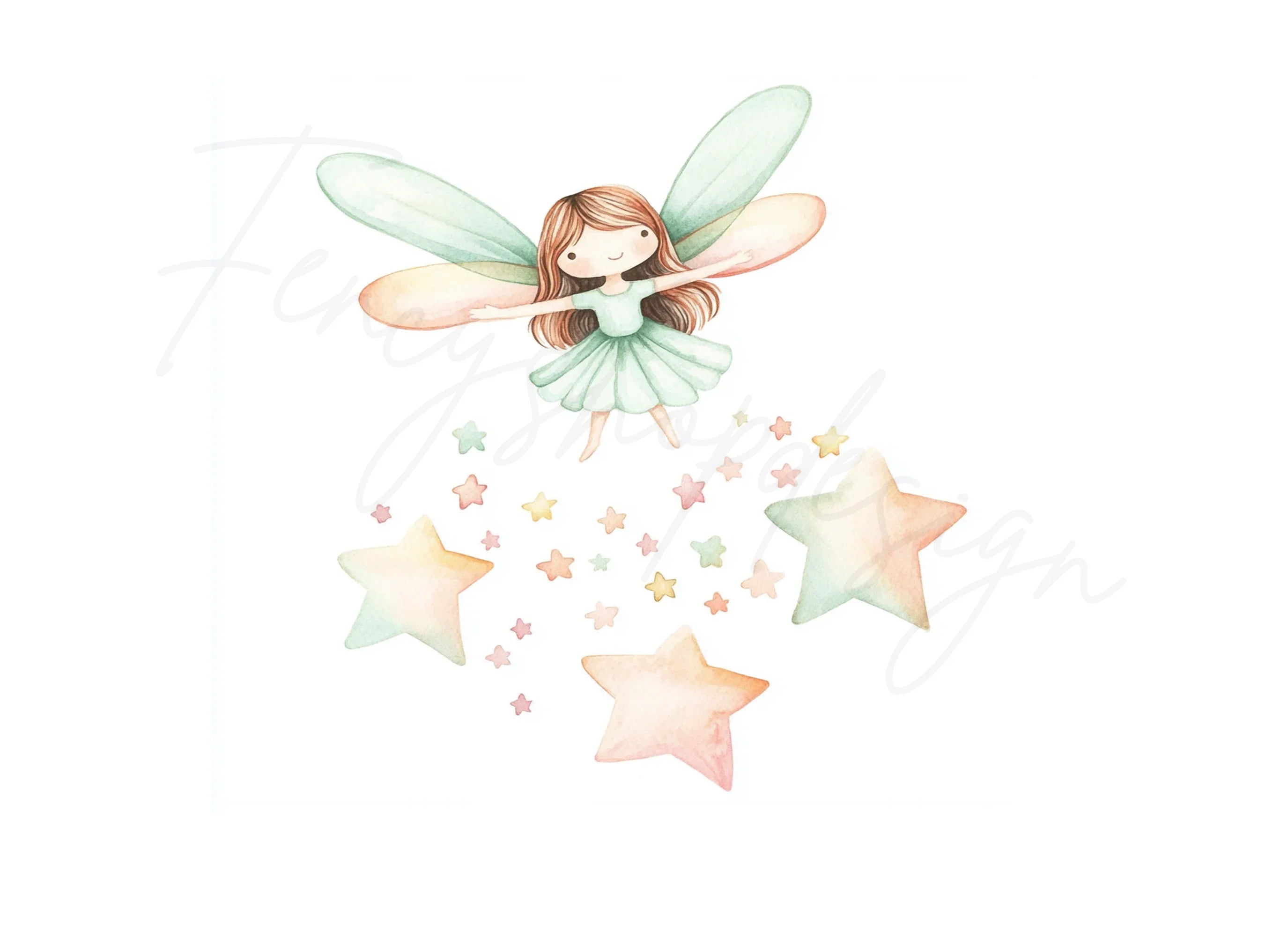 Fairies and Stars Clipart Bundle