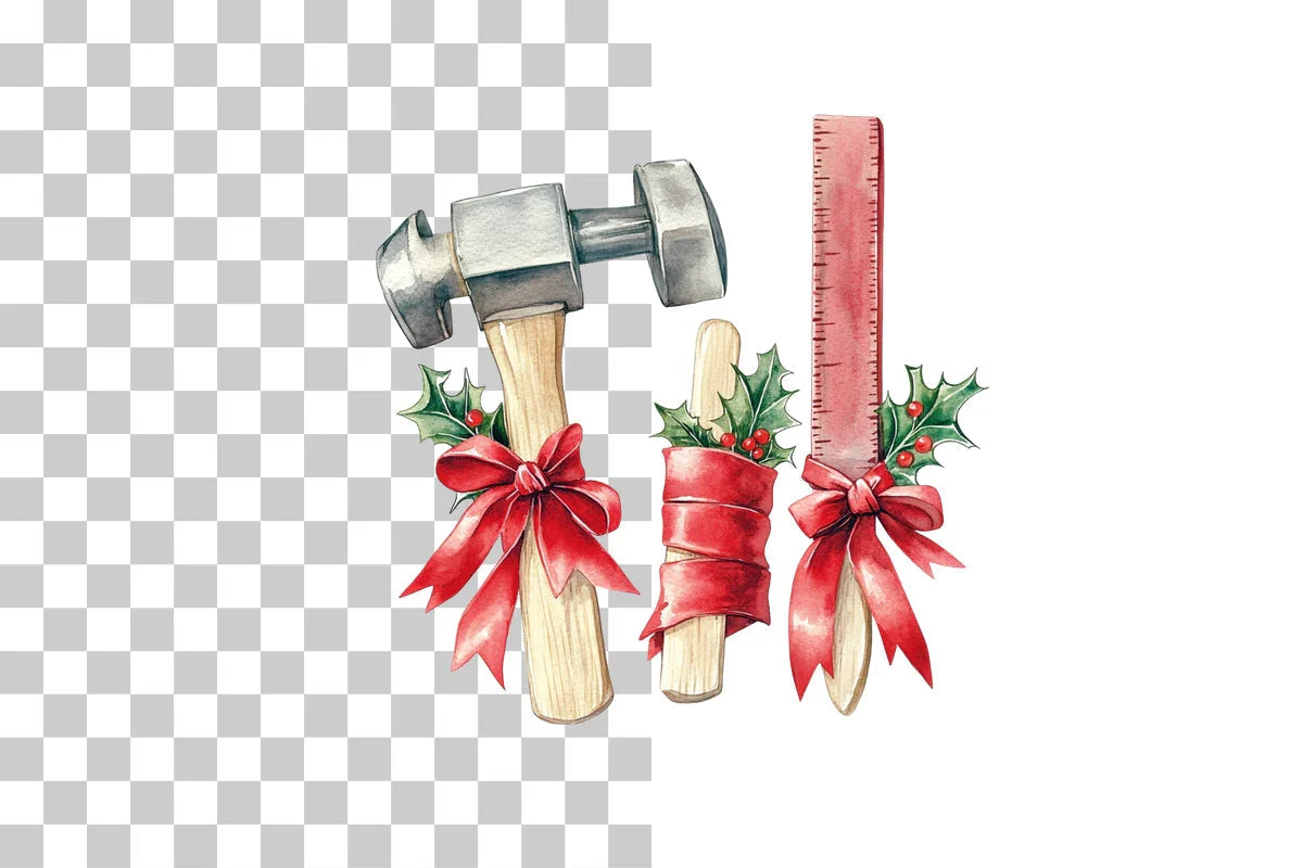 Festive Holiday Crafting Tools Clipart Bundle - CraftNest - Digital Crafting and Art