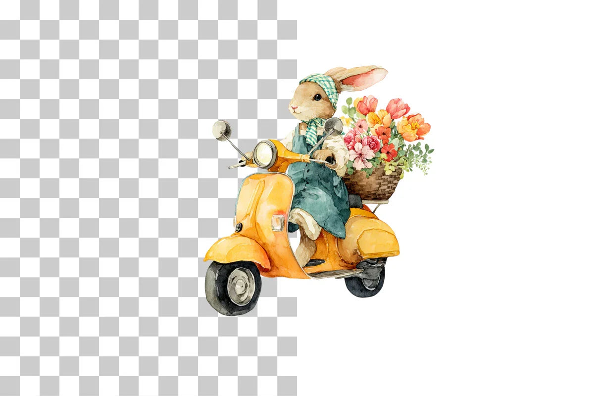 Bunny Clipart Bundle: Cute Easter Designs - CraftNest - Digital Crafting and Art